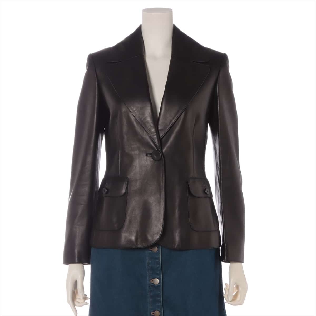 Loewe Lam Leather jacket 34 Ladies' Brown