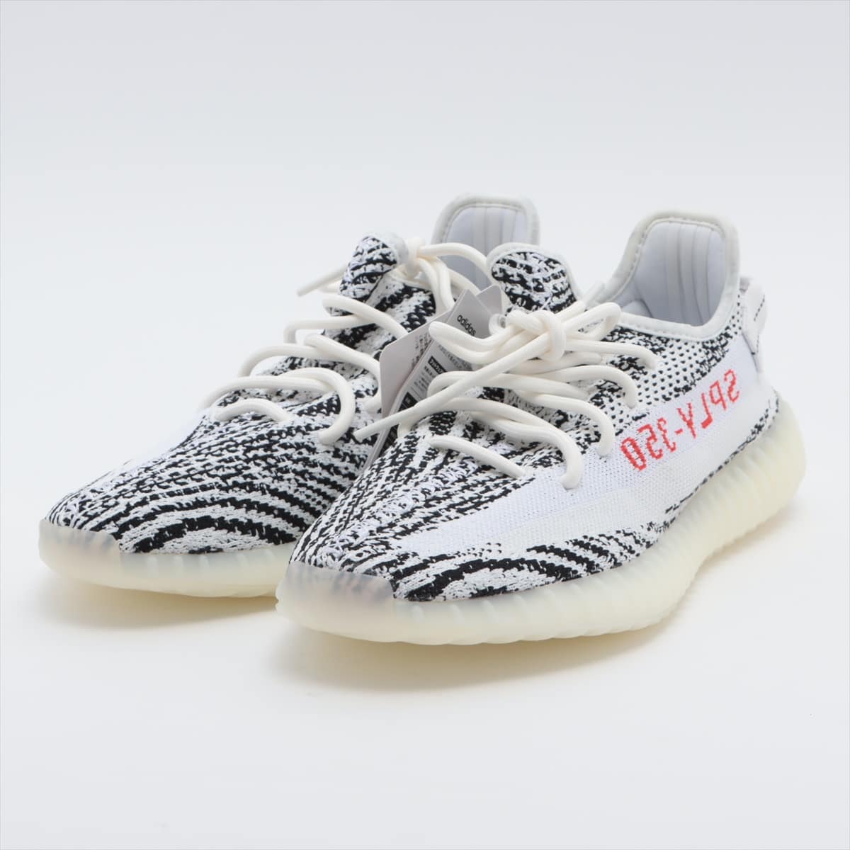 Adidas YEEZY BOOST 350 V2 Knit Sneakers 27.5cm Men's Black × White CP9654