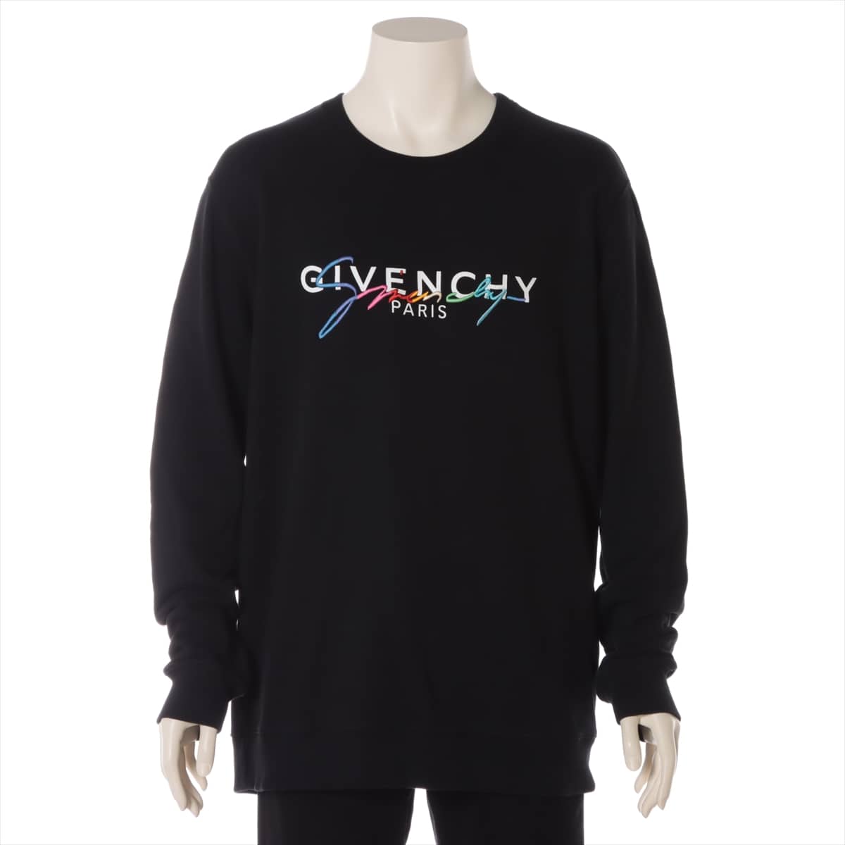 Givenchy Cotton Basic knitted fabric M Men's Black  BMJ03C30AF
