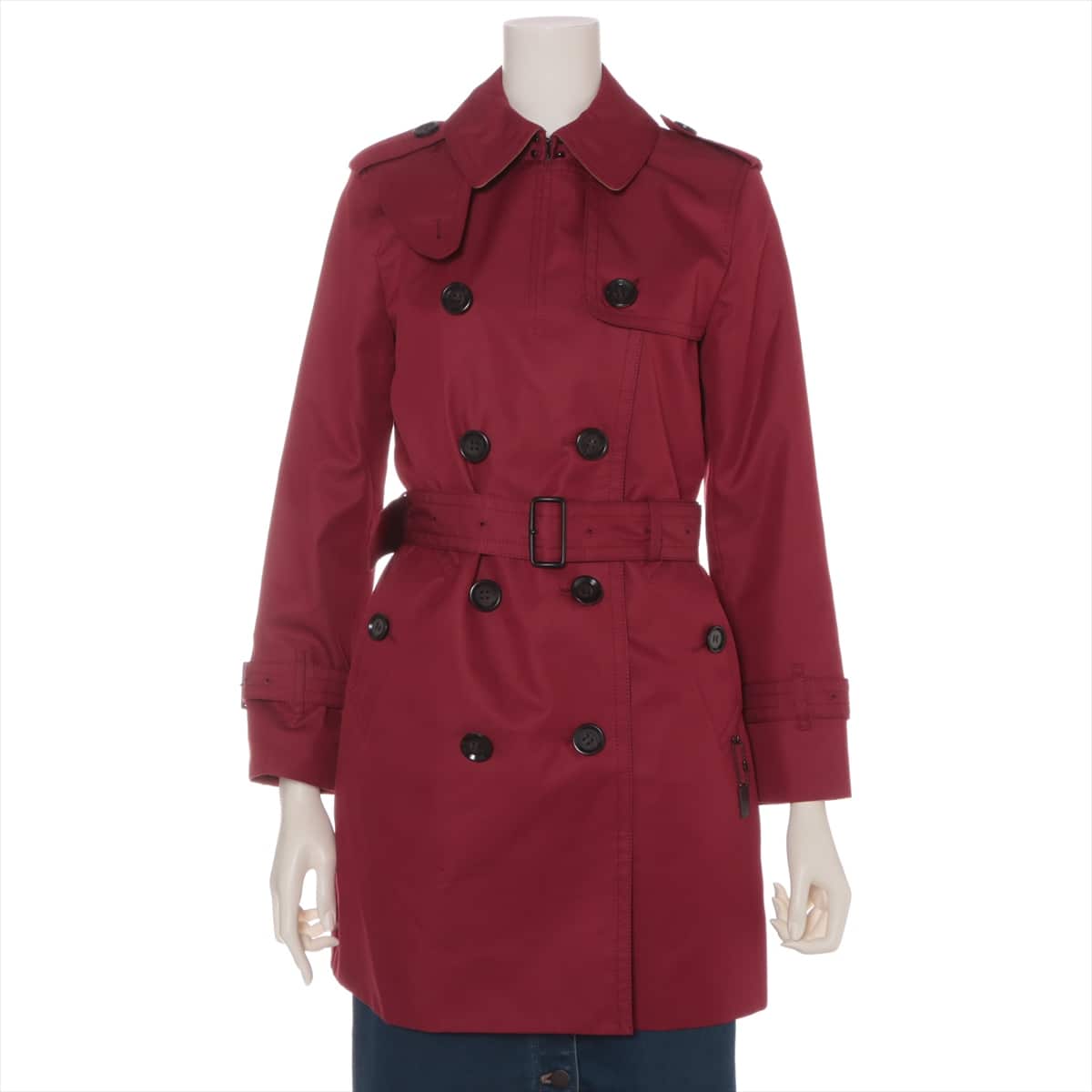 COACH Cotton & Polyester Trench coat XS Ladies' Red