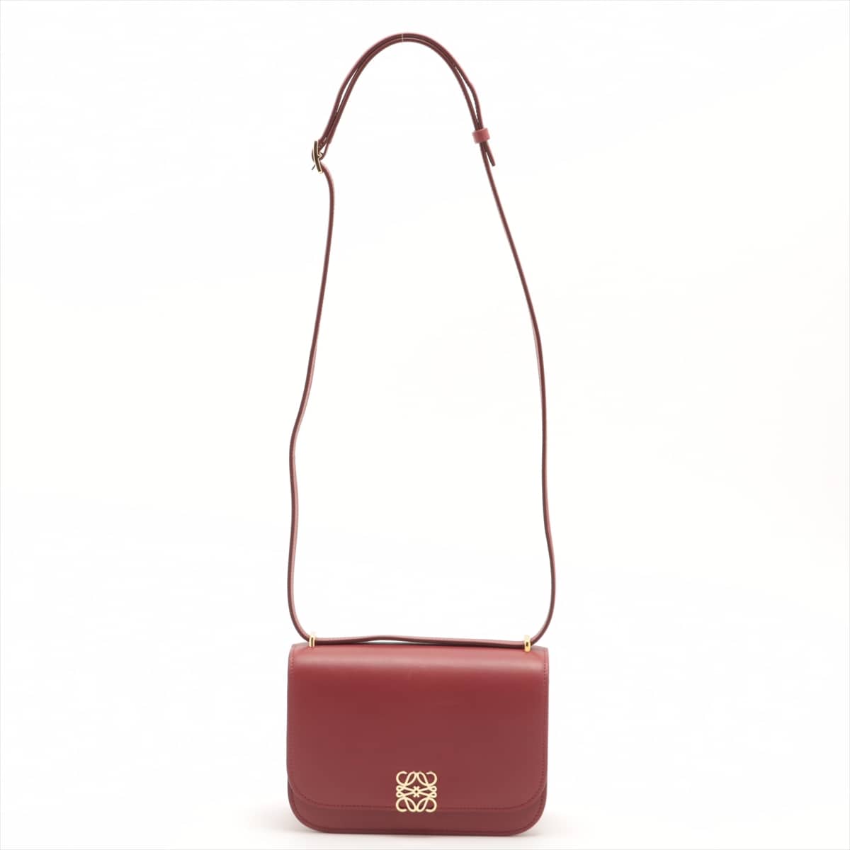 Loewe Goya Leather Shoulder bag Red small