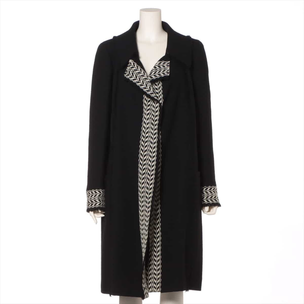Chanel 04A Wool & silk coats 40 Ladies' Black