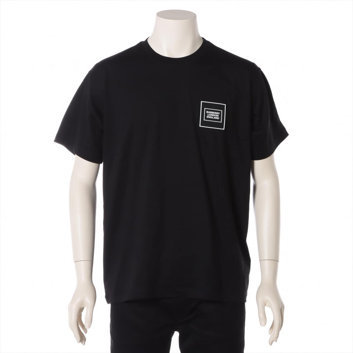 Burberry Cotton T-shirt XS Men's Black  8028943 Tissi period