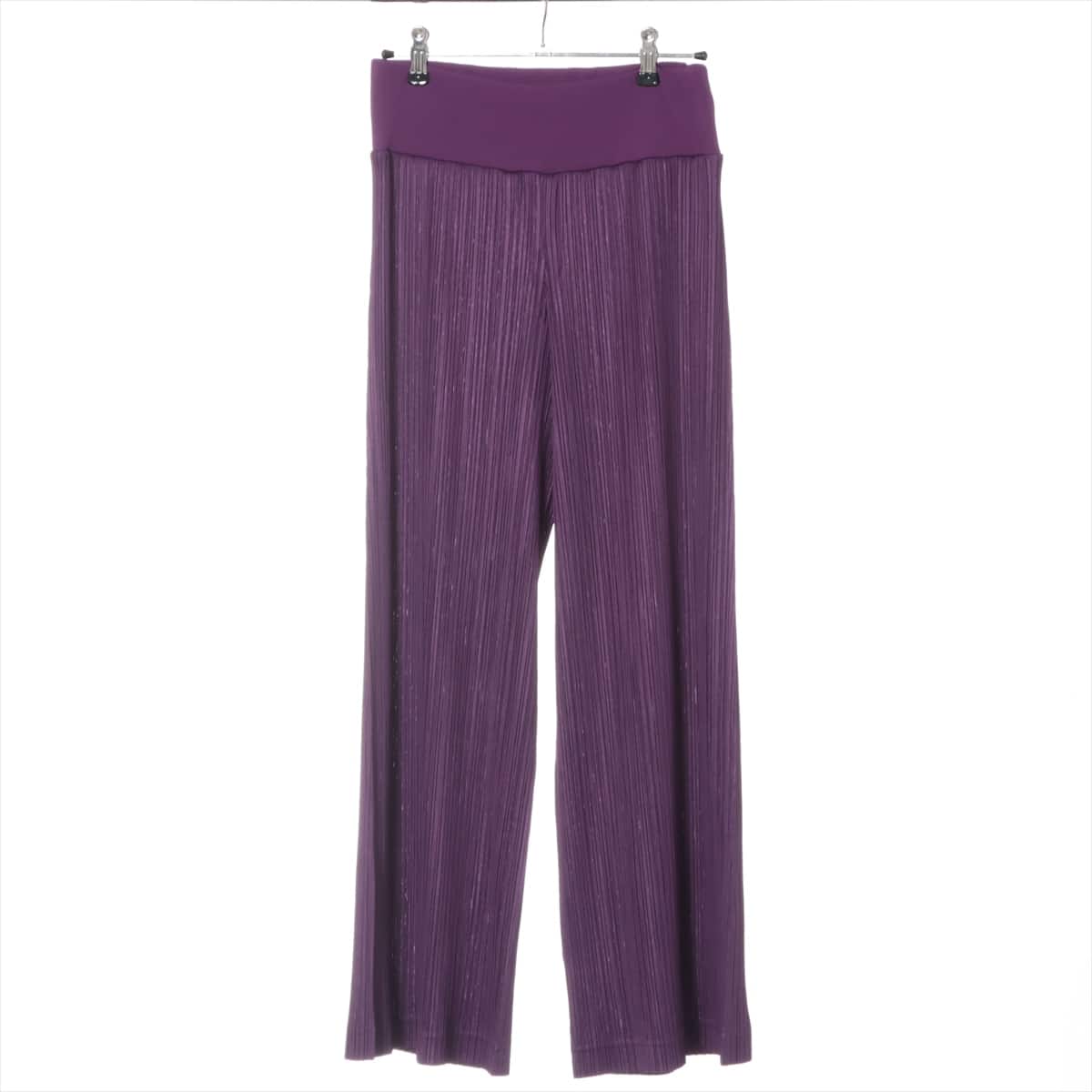 PLEATS PLEASE Polyester Pants 2 Ladies' Purple  PP03-JF412