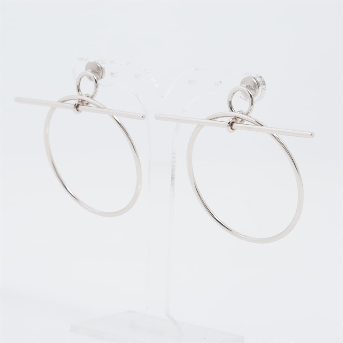 Hermès Loop Medium Piercing jewelry (for both ears) 925 11.0g Silver