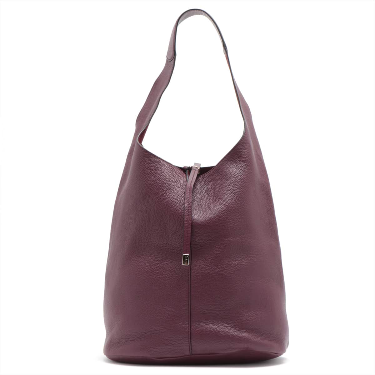 Ferragamo Leather One shoulder bag Bordeaux with pouch