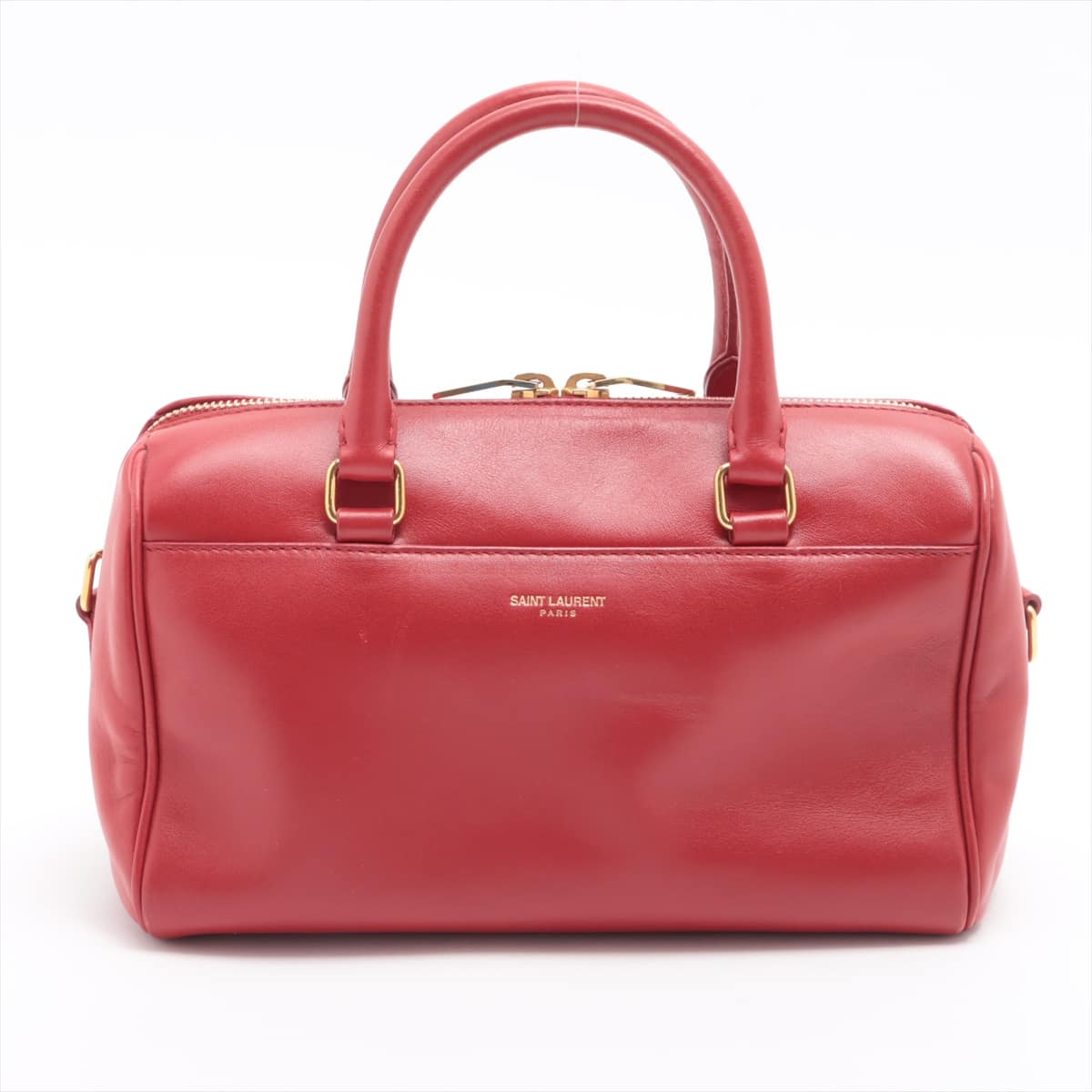 Saint Laurent Paris Baby Duffle Leather 2way shoulder bag Red 330958