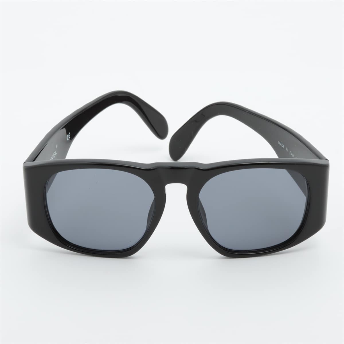 Chanel 01450 94305 Coco Mark Matelasse Sunglasses Plastic Black