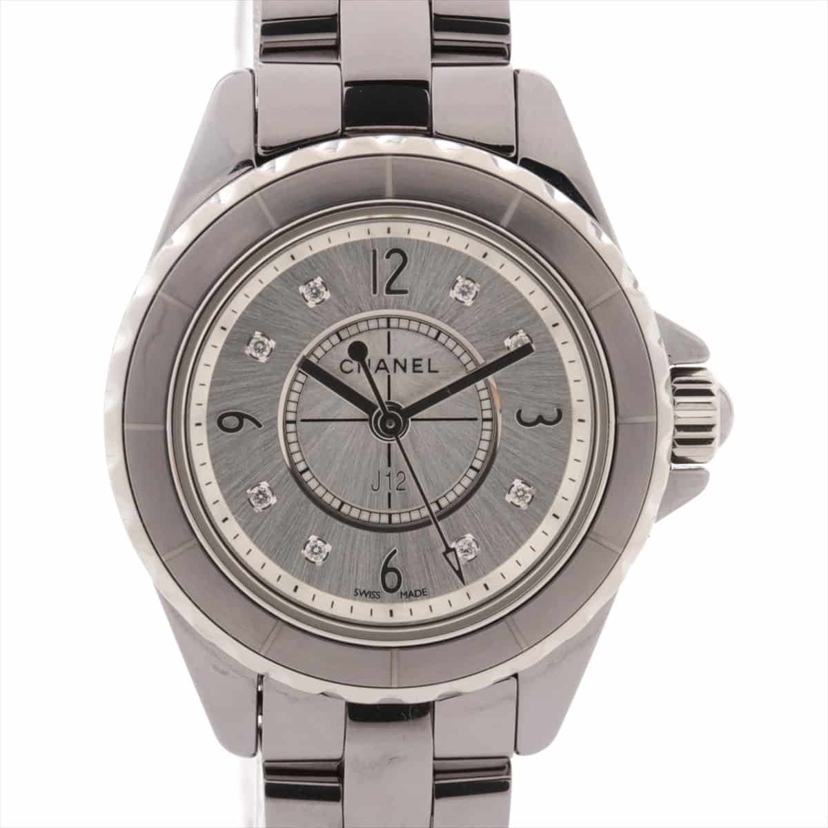 Chanel J12 Chromatic H3401 TI×CE QZ Silver-Face Extra Link 2
