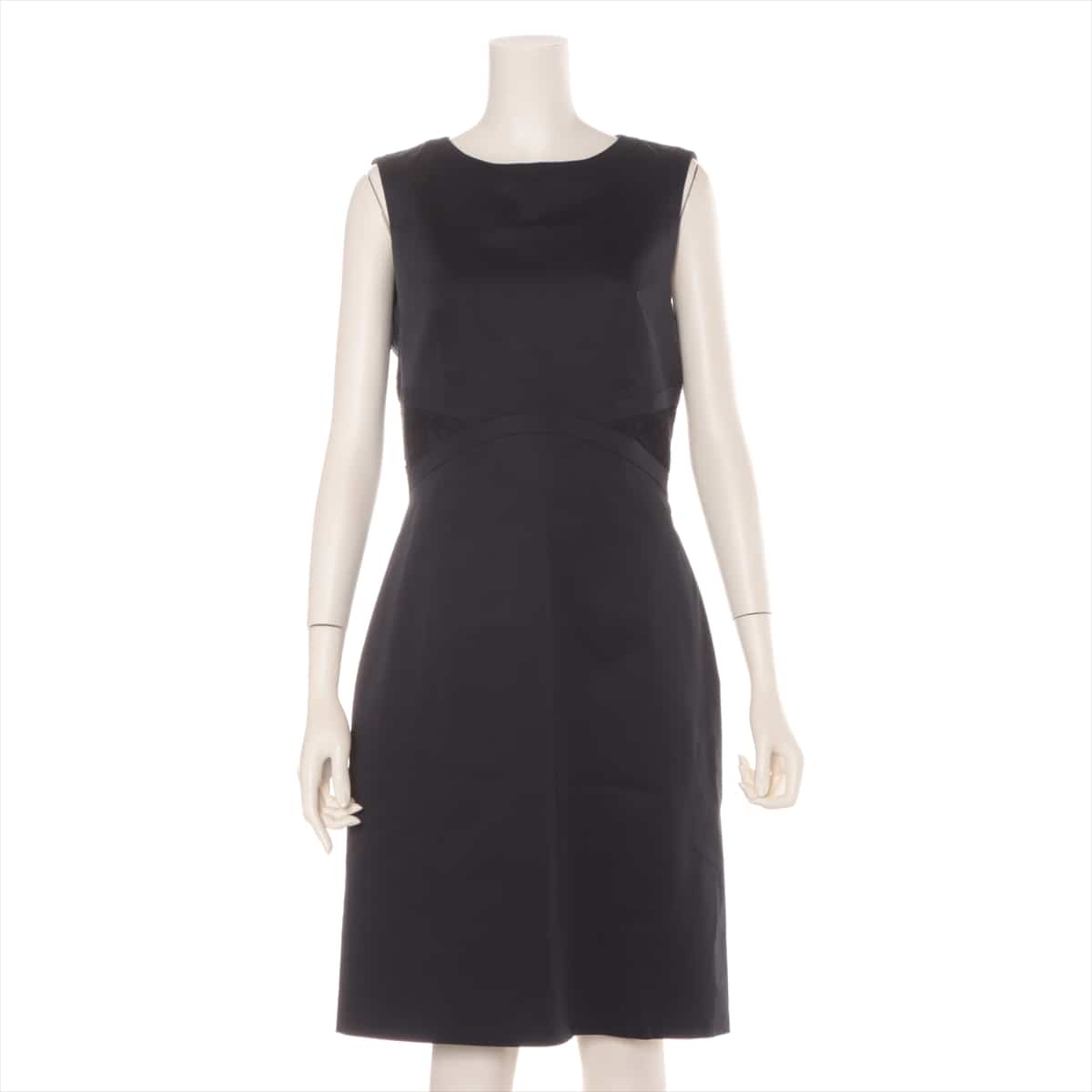 Christian Dior Cotton Sleeveless dress F40 Ladies' Navy blue  4C21646A1324