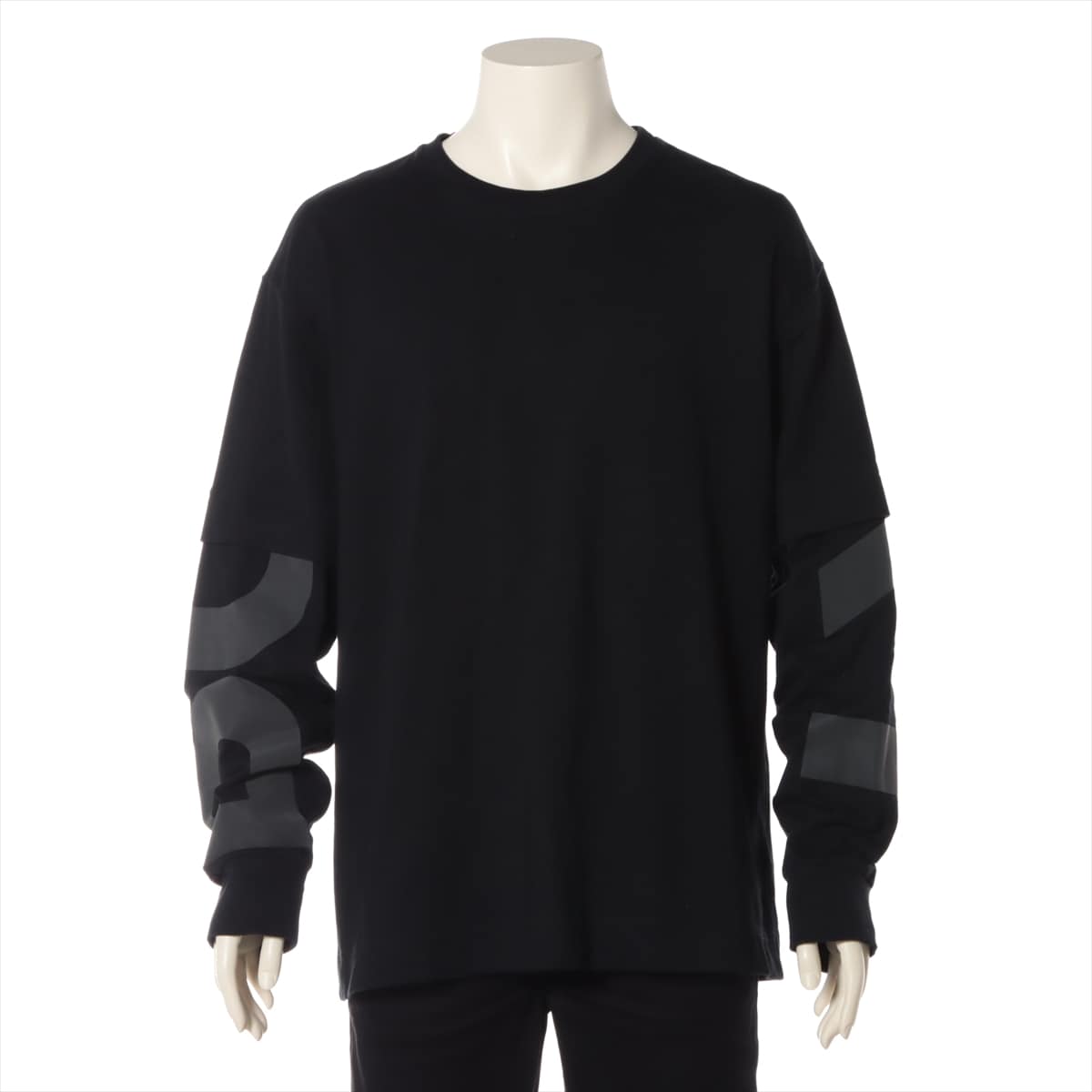 Burberry Cotton Long T shirts L Men's Black  8045540
