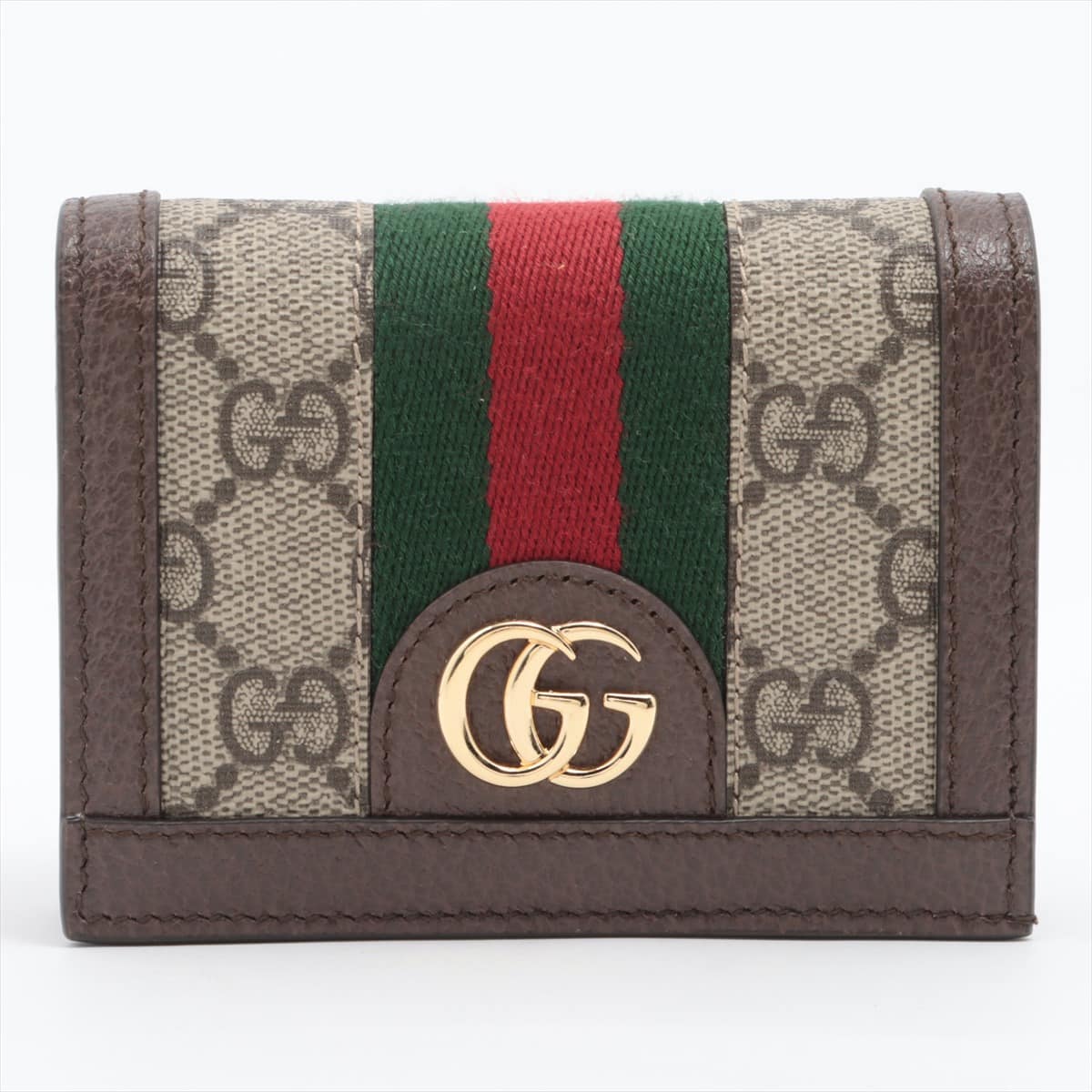 Gucci GG Supreme Ophidia 523155 PVC & leather Wallet Beige