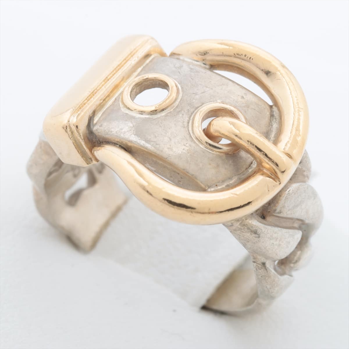 Hermès Boucles Serie rings 925×750 6.8g Gold × Silver