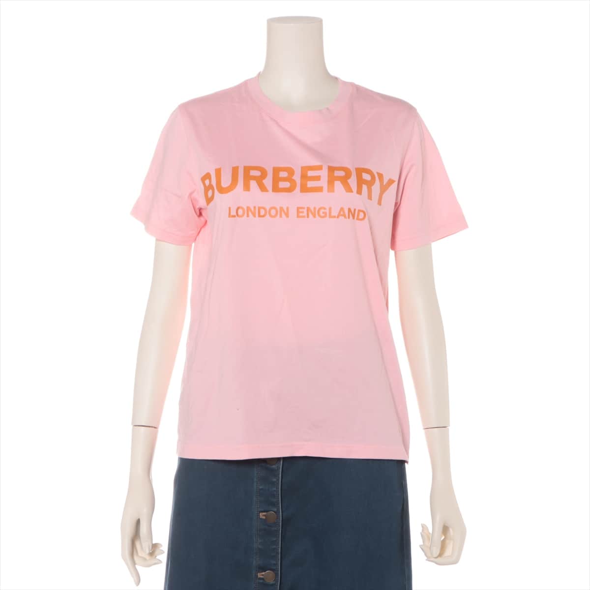 Burberry Cotton T-shirt S Ladies' Pink  8021861 Tissi period