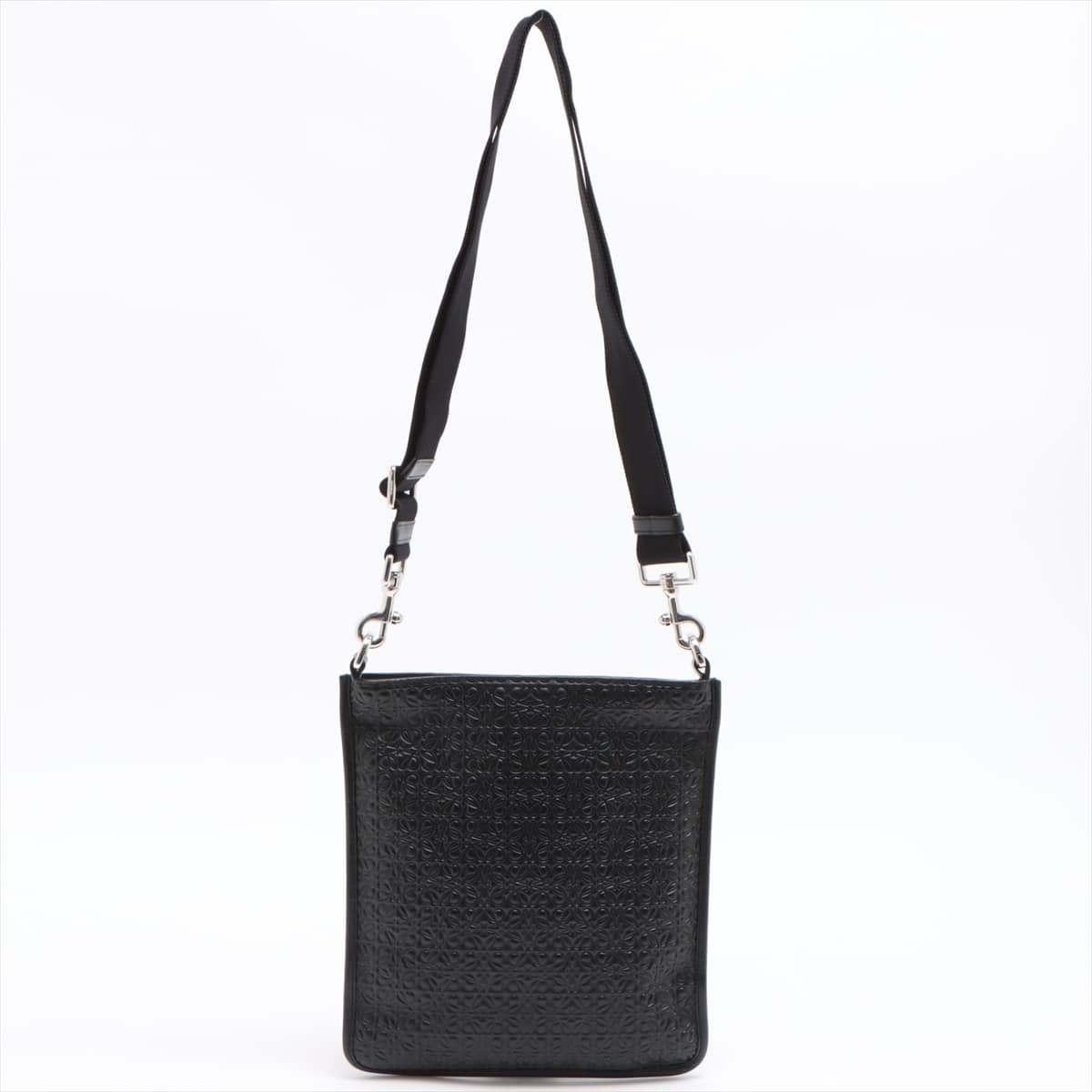 Loewe Anagram Leather Shoulder bag Black
