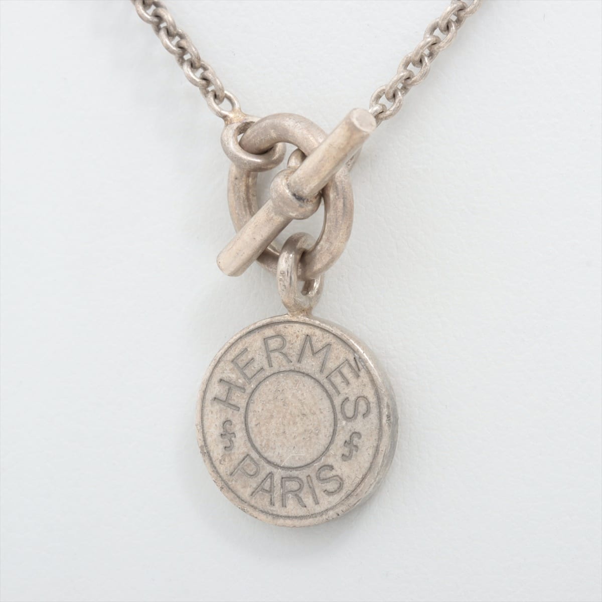 Hermès Serie Necklace 925 9.3g Gold × Silver