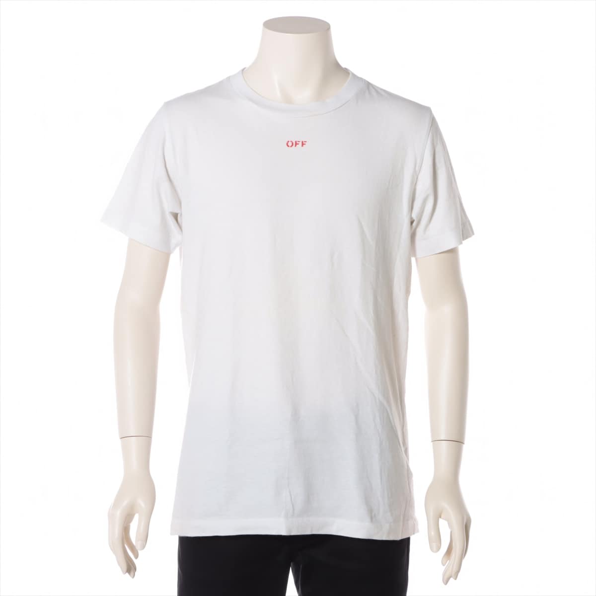 Off-White Cotton T-shirt S Men's White  OMAA027E20JER006