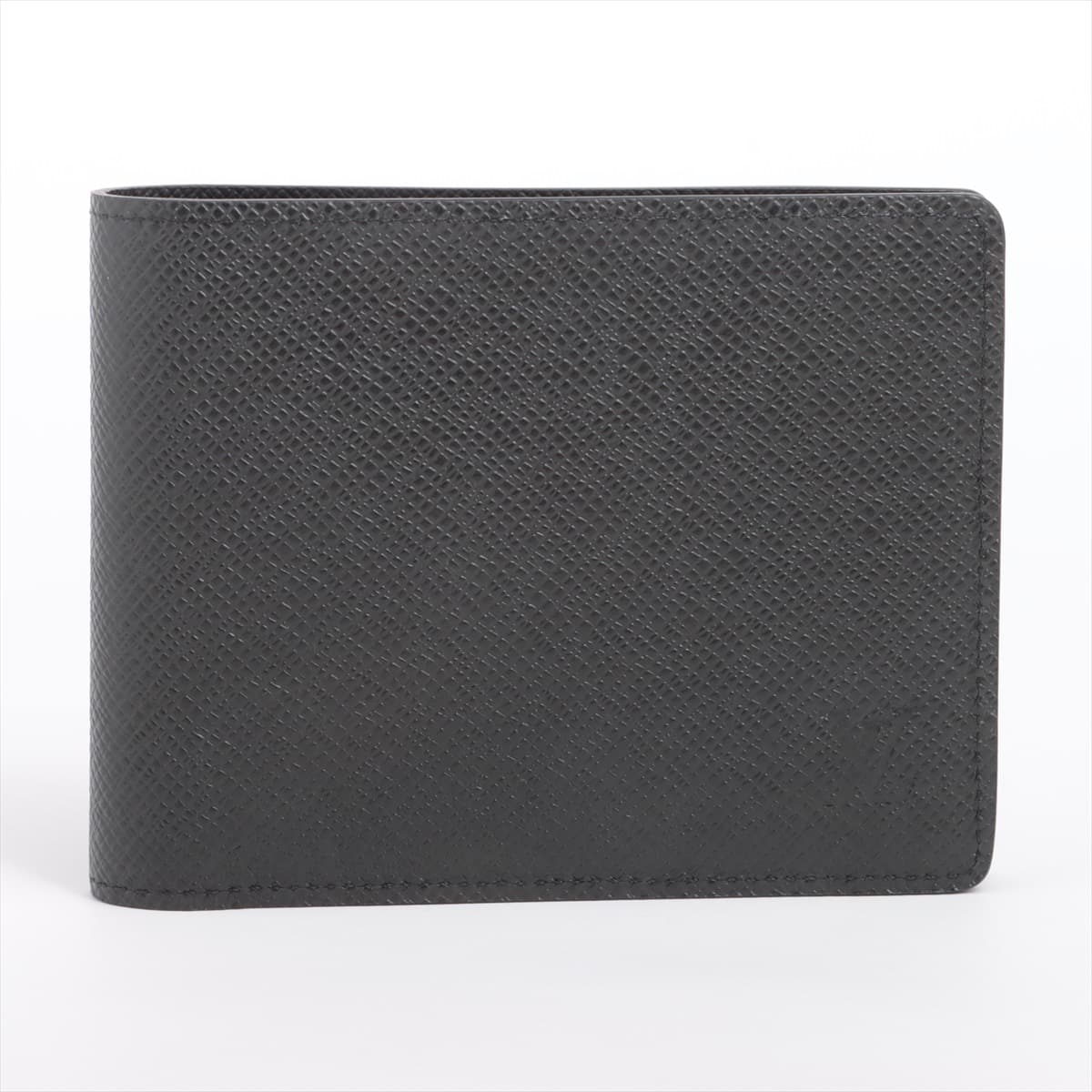 Louis Vuitton Taiga Wallet Multiples M30952 Black Compact Wallet