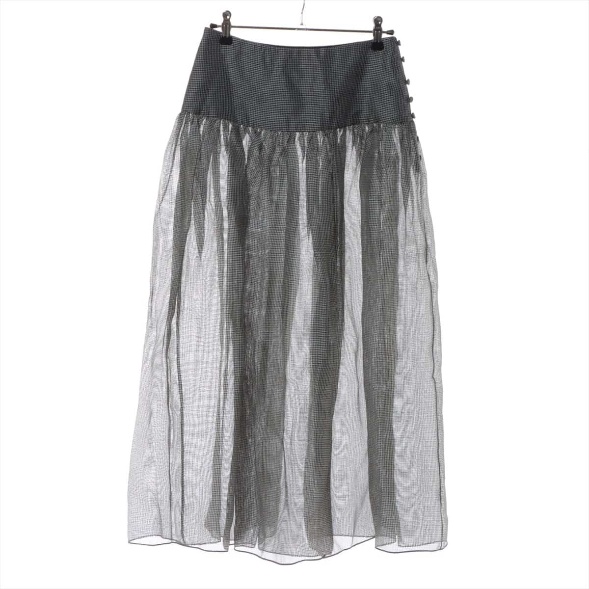 Christian Dior Silk Skirt F34 Ladies' Grey