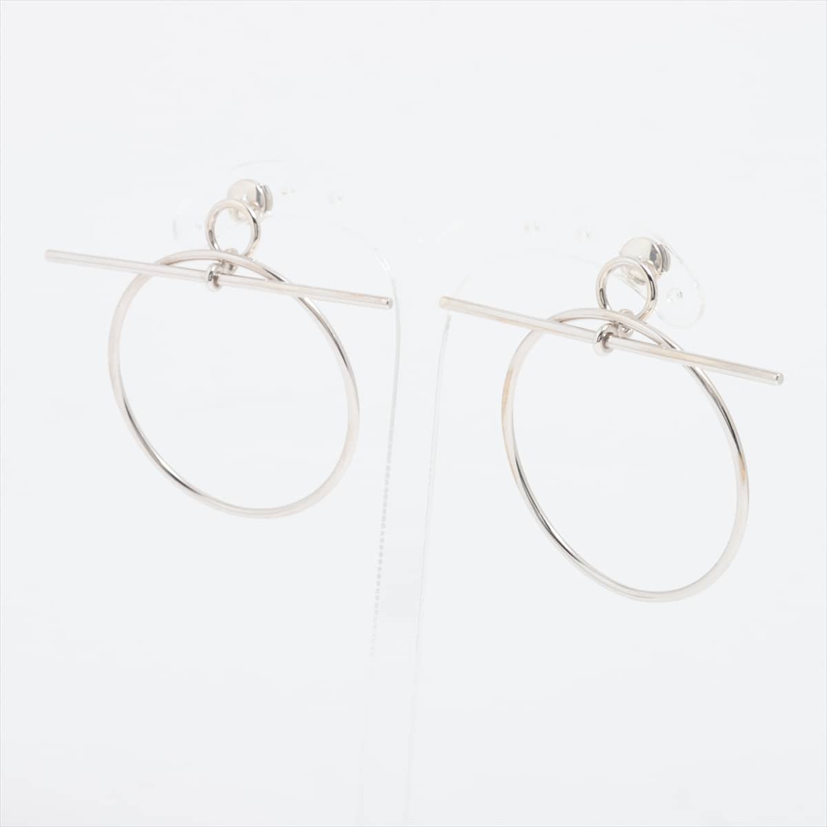 Hermès Loop Medium Piercing jewelry (for both ears) 925 925g Silver