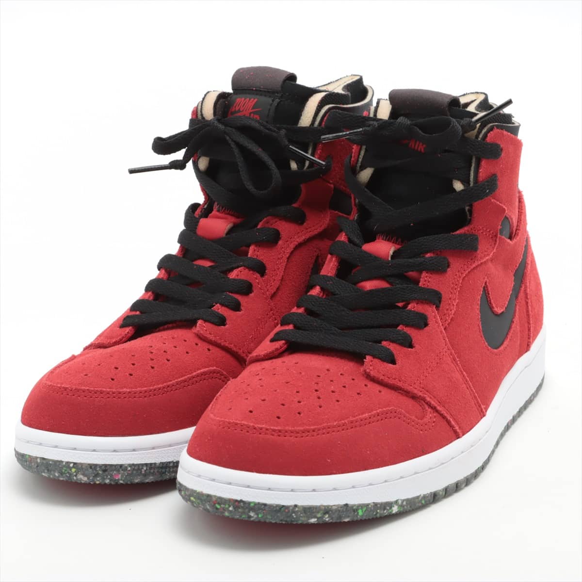 Nike AIR JORDAN 1 Suede High-top Sneakers 28cm Men's Red x Black ZOOM AIR CMFT CT0978-600