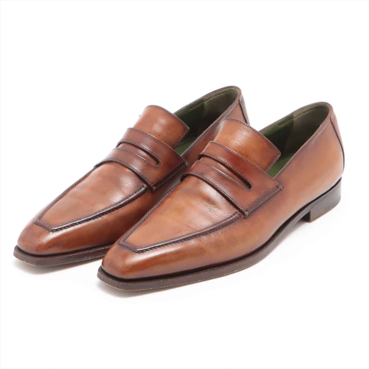 Berluti Andy Leather Loafer 7 1/2 Men's Brown Comes with genuine shoe keeper