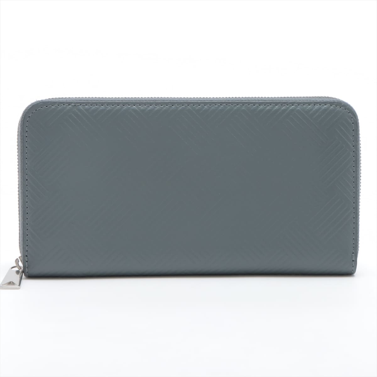Bottega Veneta Leather Round-Zip-Wallet Grey