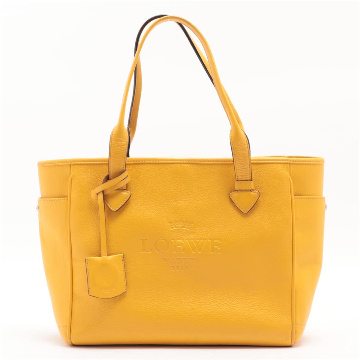 Loewe Heritage Leather Tote bag Yellow