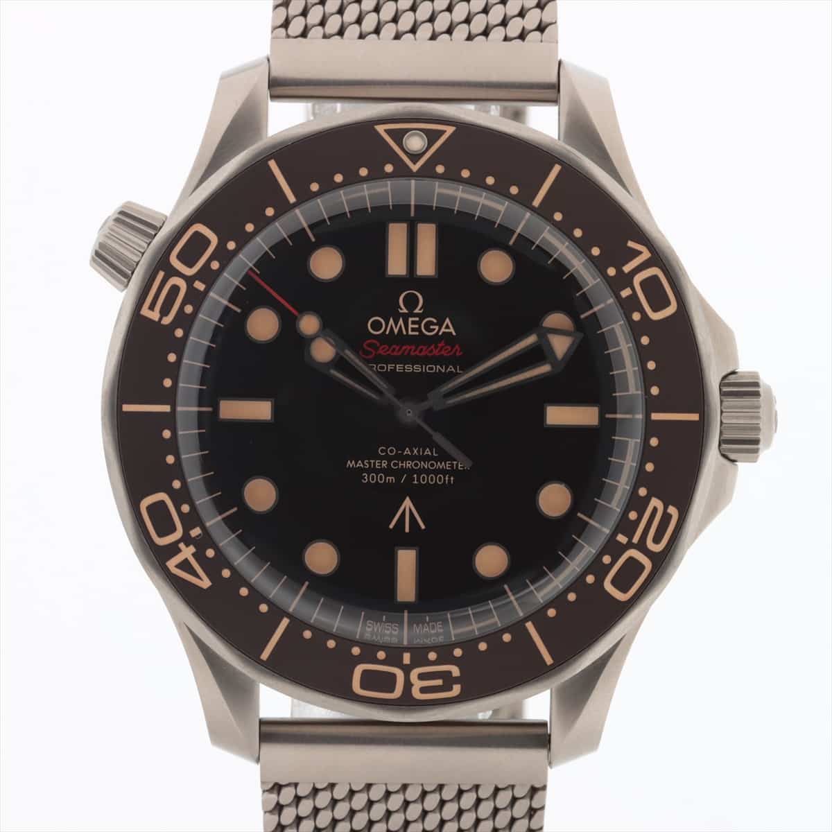 [Chrono] Omega Seamaster Diver 300 Coaxial Master Chronometer 007 editions 210.90.42.20.01.001 TI AT Brown-Face