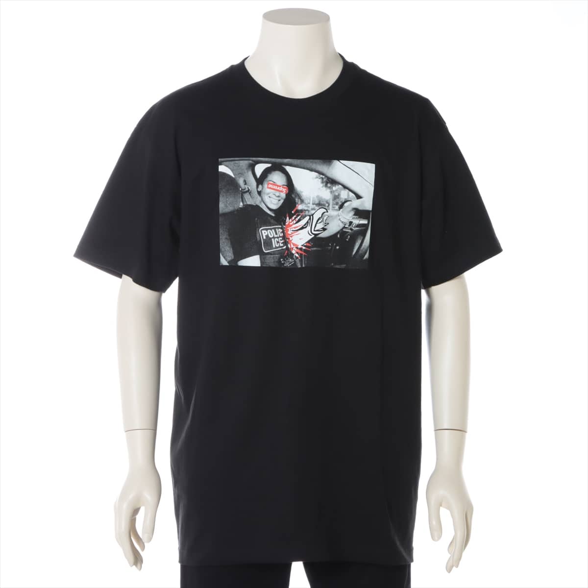 Supreme x Antai Hero 20AW Cotton T-shirt L Men's Black  ICE TEE Print