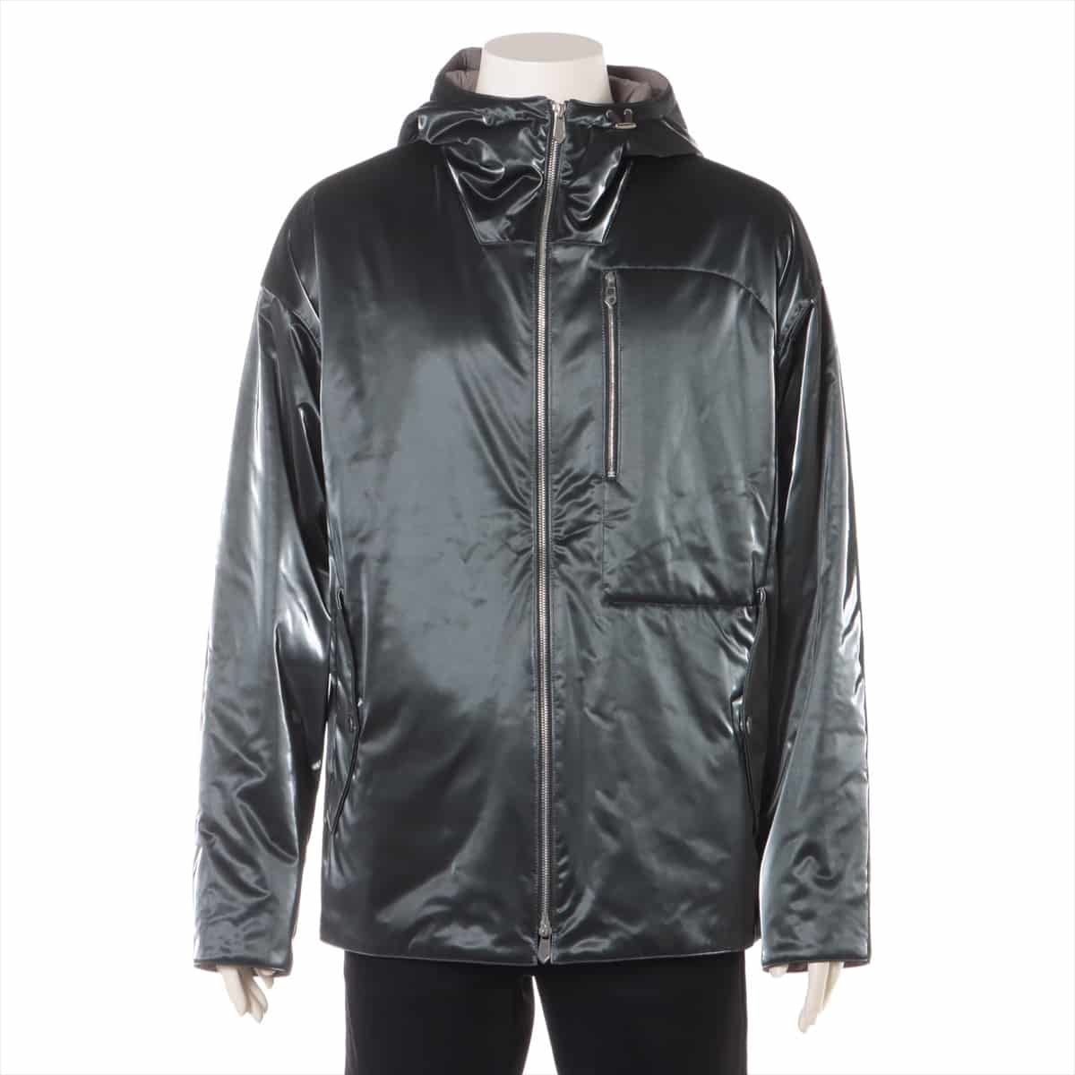 Hermès Polyester Jacket 46 Men's Black  Sold goods Serie button