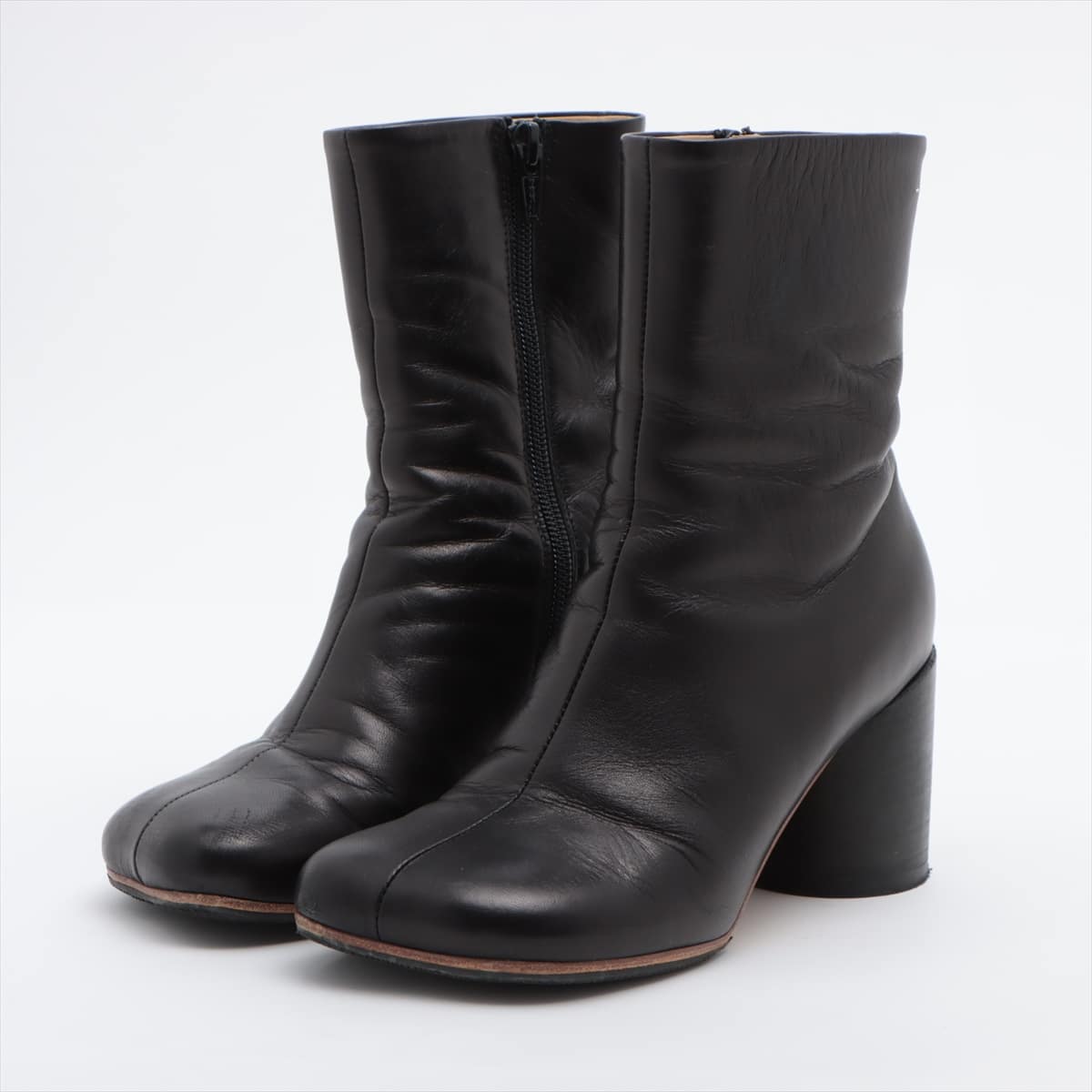 MM6 21AW Leather Short Boots 35 Ladies' Black S66WU0074