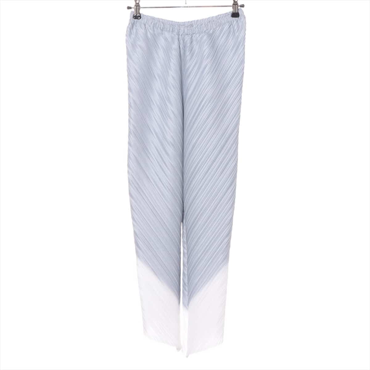 ISSEY MIYAKE Polyester Pants 2 Ladies' Blue x white