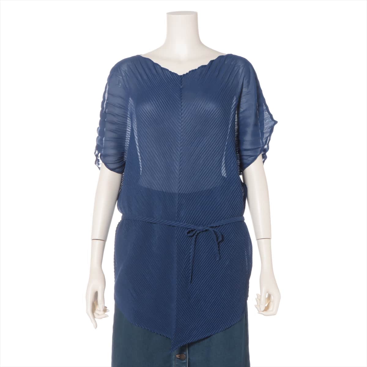 ISSEY MIYAKE Polyester Cut & Sew 2 Ladies' Blue