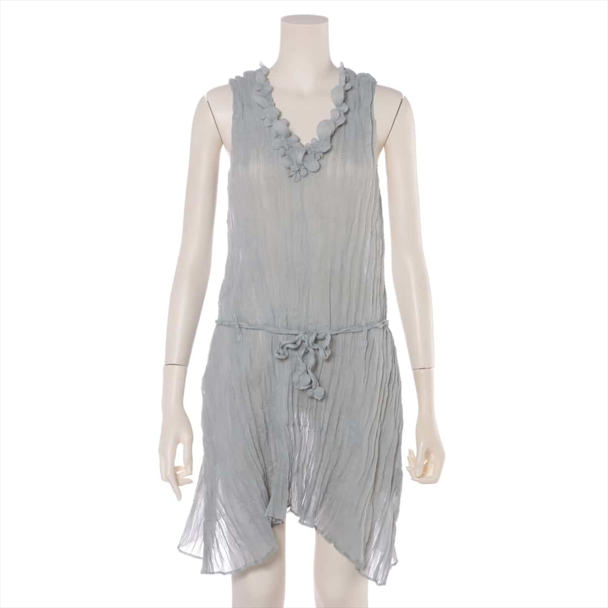 ISSEY MIYAKE Polyester Sleeveless dress 2 Ladies' Grey  IM03FJ776