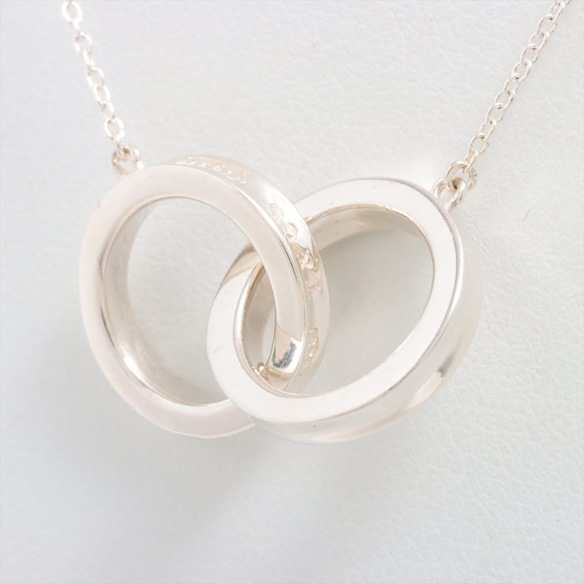 Tiffany 1837 Interlocking Circle Necklace 925 4.8g Silver
