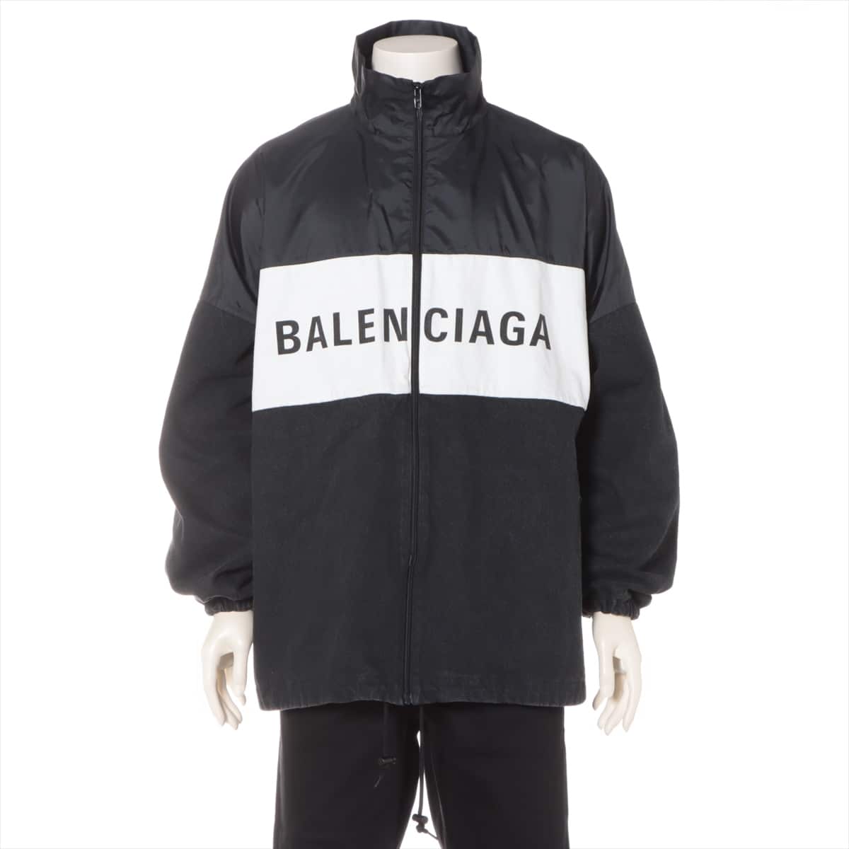 Balenciaga 21 years Cotton & nylon Jacket 34 Men's Black  529213 Denim switch