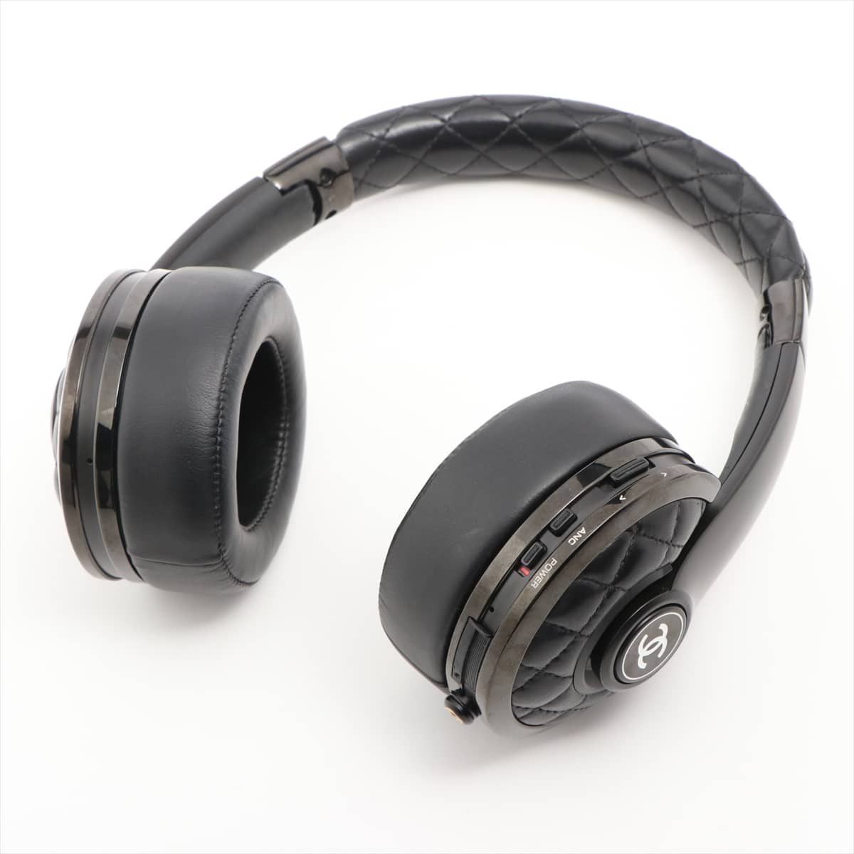 Chanel Matelasse 14AW Headphone Leather Black MONSTER COLLABORATION