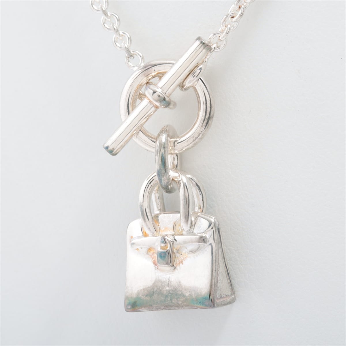 Hermès Kelly Amulet Necklace 925 12.1g Silver