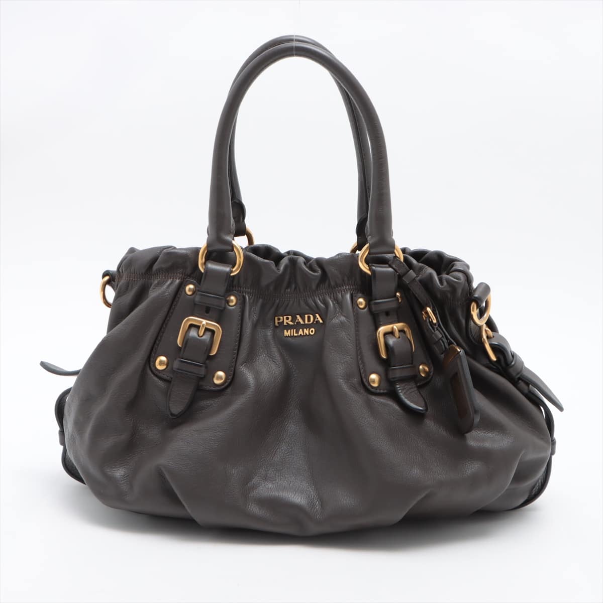 Prada Leather 2way handbag Grey