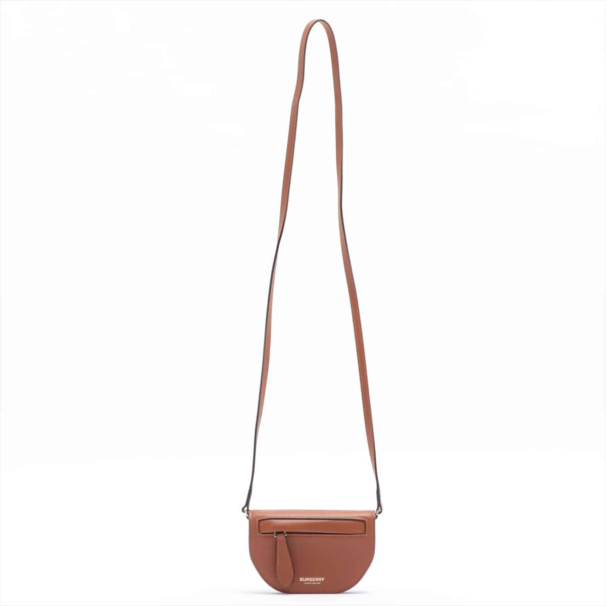 Burberry Olympia Leather Shoulder bag Brown
