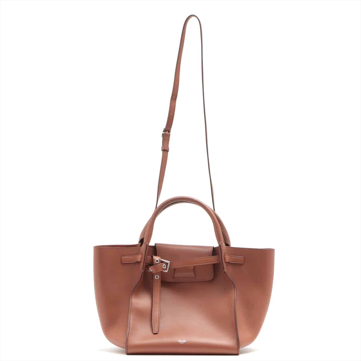 CELINE BIG BAG small Leather 2way handbag Brown