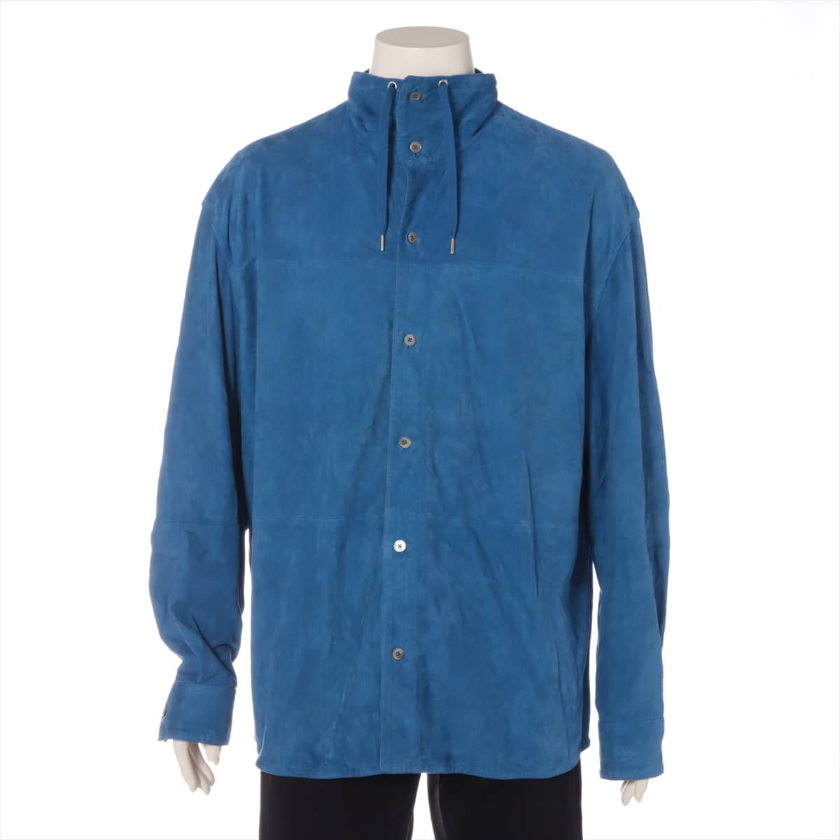 Hermès Goatskin Jacket 50 Men's Blue