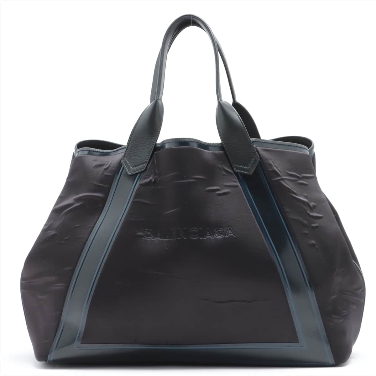 Balenciaga Navy Cabas Polyester Tote bag Black 339936 with pouch