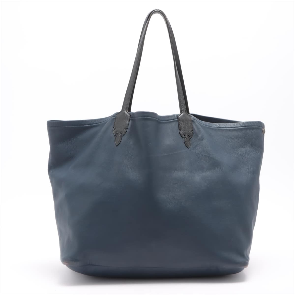 Chrome Hearts Lucille Tote bag Leather Navy blue