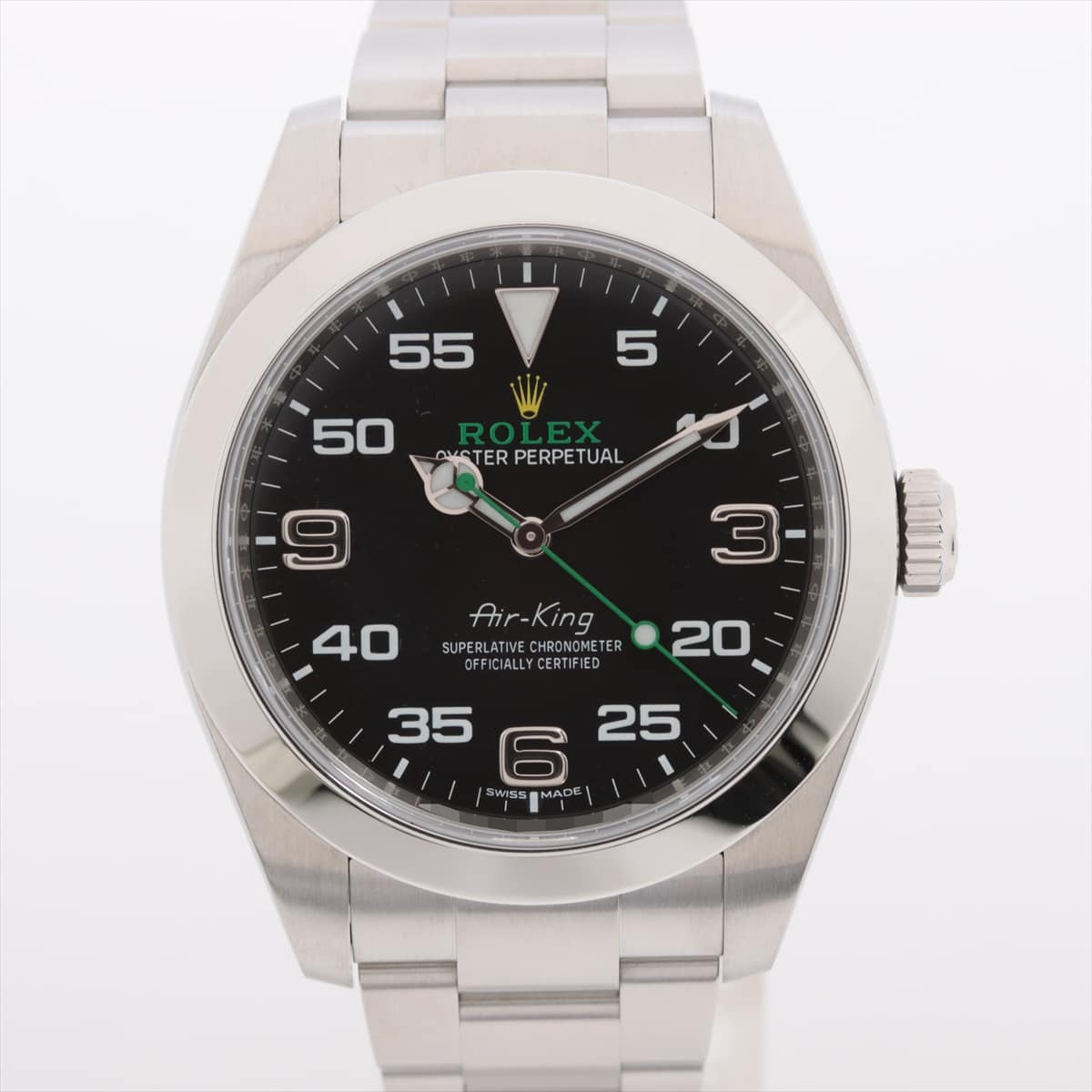 [Chrono] Rolex Air King 116900 SS AT Black-Face Extra Link 2