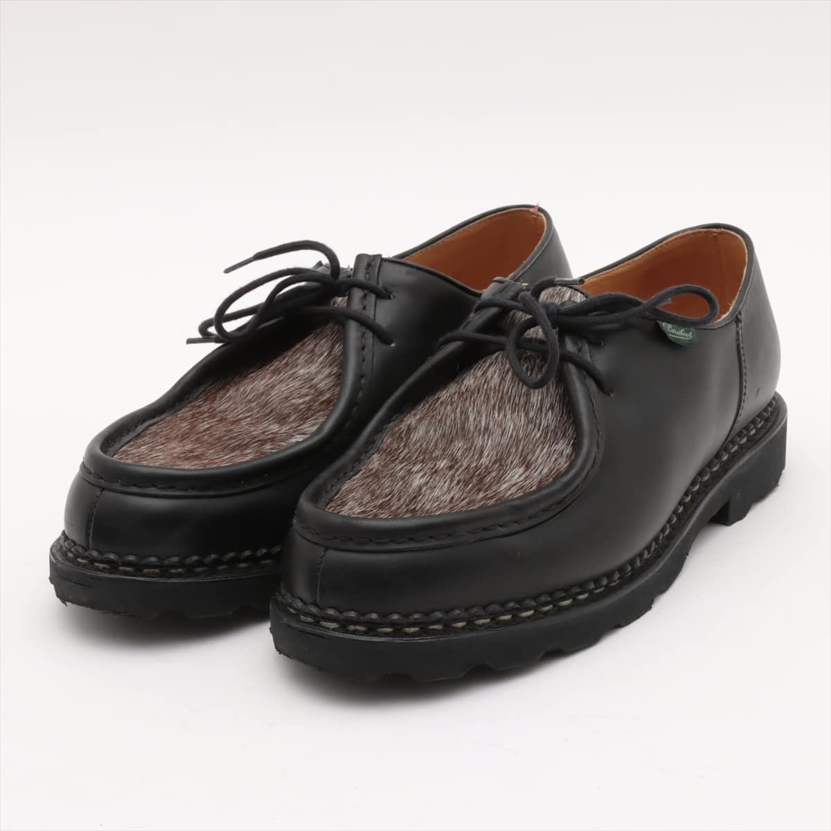 Paraboot Michaël Leather & Cowhide Leather shoes 43 1/2 Men's Black 715721 Tyrolean shoes