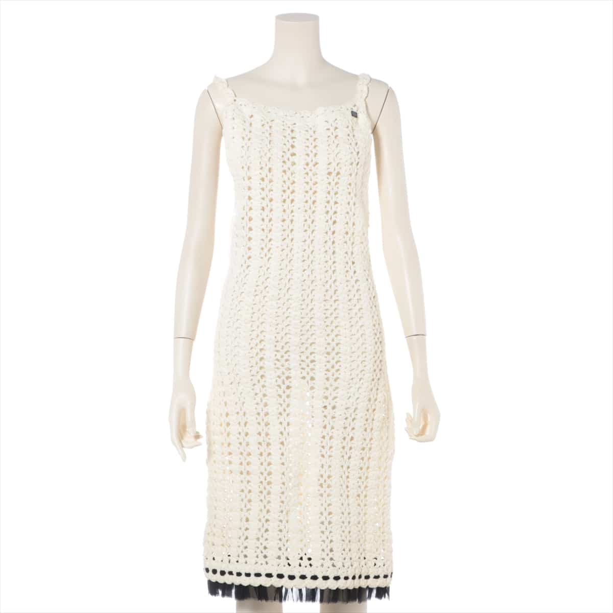 Chanel 05P Cotton & nylon Sleeveless dress 38 Ladies' White