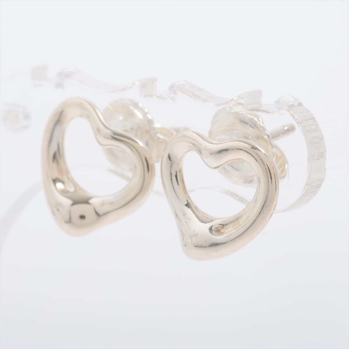 Tiffany Open Heart Piercing jewelry (for both ears) 925 1.9g Silver