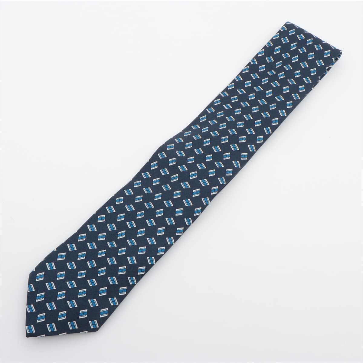 Prada Necktie Silk Navy blue